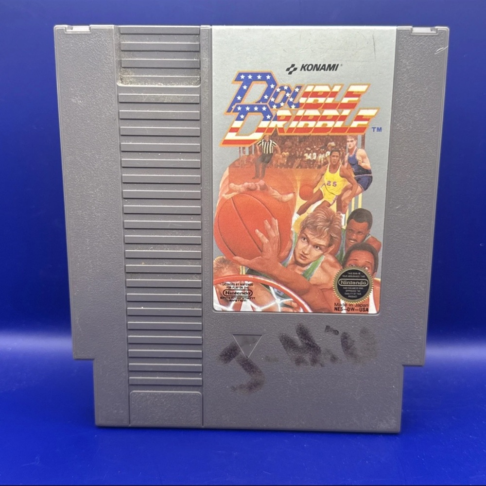 Konami Double Dribble NES Game Cartridge - Gray